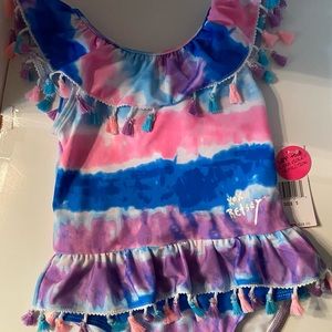 Betsey Johnson Girls One Piece Bathing Suit